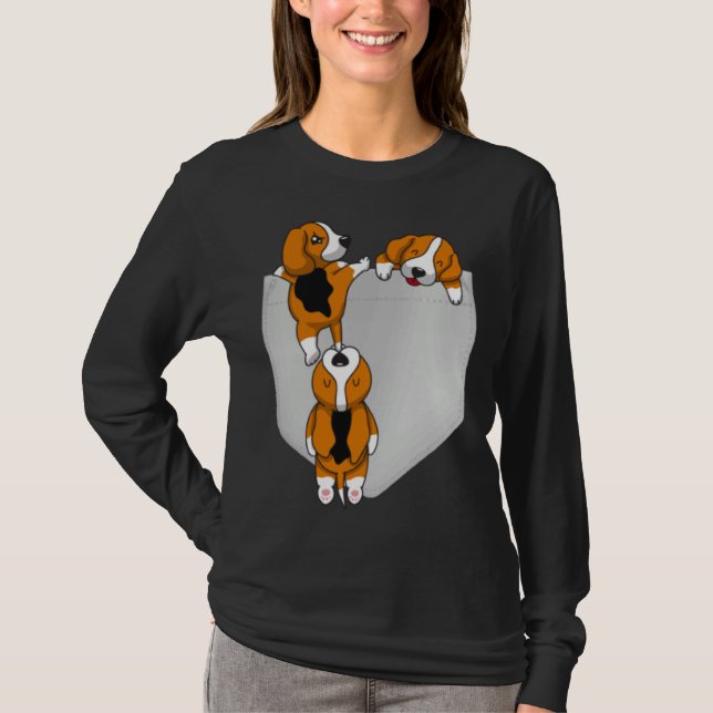 Camiseta Beagle Pocket Graphic Dog (Frente)
