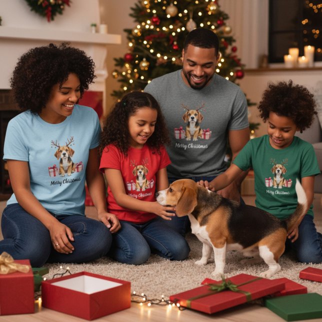 Camiseta Beagle Reindeer (Criador carregado)