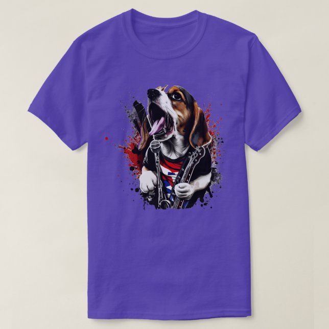 Camiseta Beagle Rocker (Frente do Design)