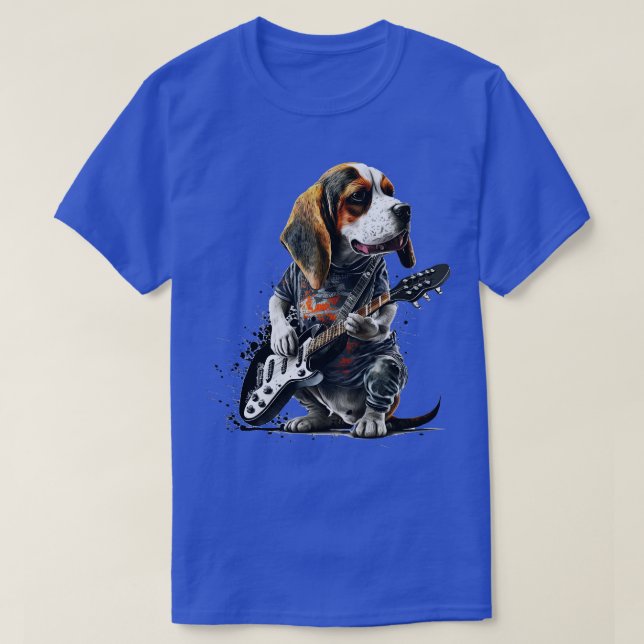 Camiseta Beagle Rocker 4 (Frente do Design)