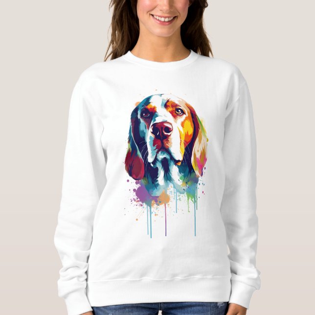 Camiseta Beagle Vibrante e Colorido (Frente)