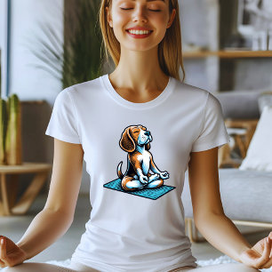 Camiseta Beagle Yoga Design
