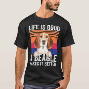 Camiseta Beagles Tornam Sua Vida Boa Vintage