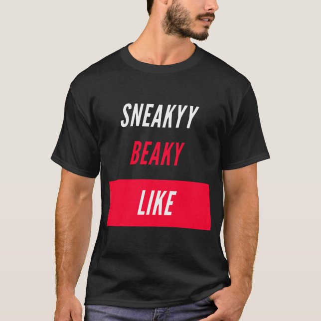 Camiseta beaky sorrateira como (Frente)