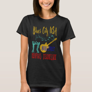 Camiseta Beale Street Grooves Memphis Music Blues Rock Enth