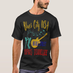 Camiseta Beale Street Grooves Memphis Music Blues Rock Enth