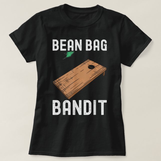 Camiseta Bean Bag Bandit Cornhole (Frente do Design)