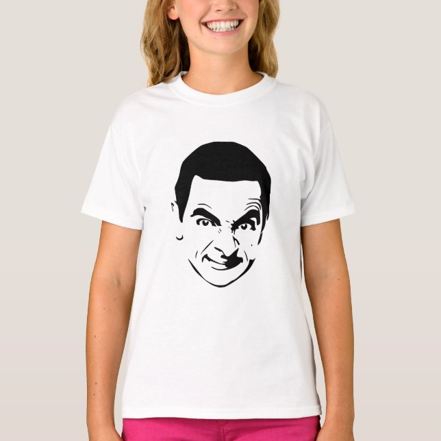 Camiseta Bean Face Stencil Pop Art (Frente)