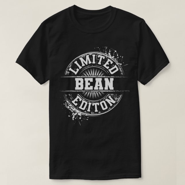 Camiseta BEAN Funny Surname Family Tree Birthday Reunião Gi (Frente do Design)