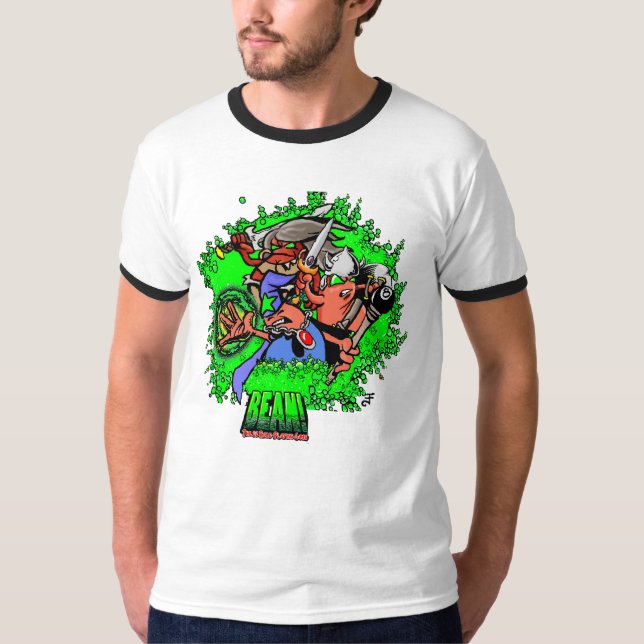 Camiseta BEAN! Heróis Masculinos    (Frente)