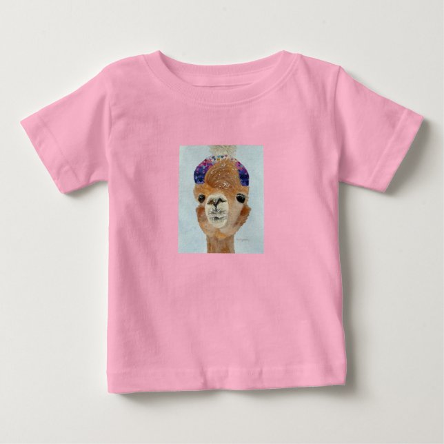 Camiseta Beanie Llama Baby (Frente)