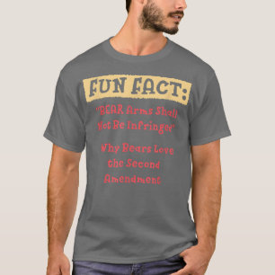 Camiseta BEAR Arms Shall Not Be Infringed Funny Animal Pun