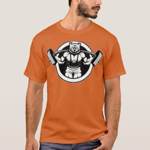 Camiseta Bear Barbell Design Para Criadores De Porte