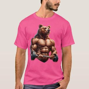 Camiseta Bear Barbell Design Para Criadores De Porte