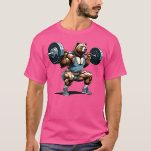 Camiseta Bear Barbell Para Criadores De Porte