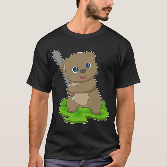 Camiseta Bear Baseball Baco (Frente)