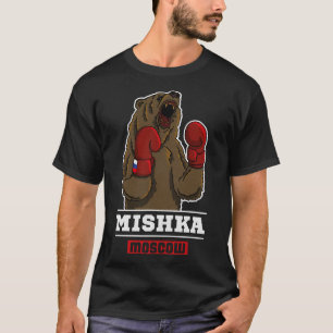 Camiseta Bear Boxando Rússia Propaganda Ussr
