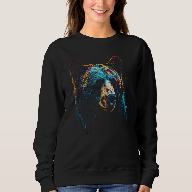 Camiseta Bear colourful animal motif forest motif animal be (Frente)