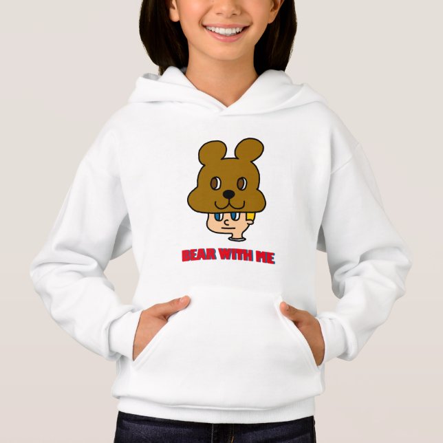 Camiseta Bear comigo Hoodie (Frente)