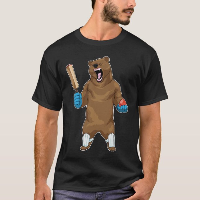 Camiseta Bear Cricket bat (Frente)