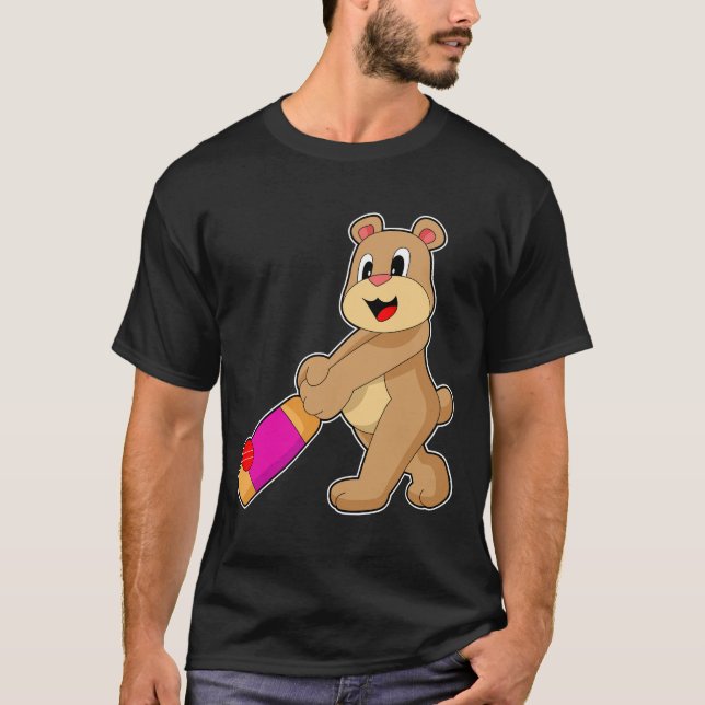 Camiseta Bear Cricket bat (Frente)