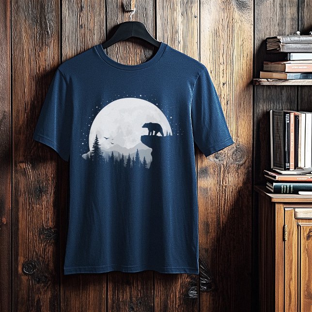 Camiseta Bear Forest Full Moon (Bear Forest Full Moon T-Shirt)