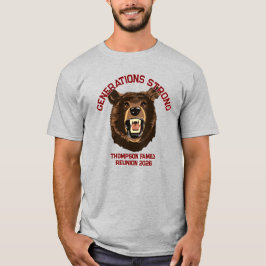 Camiseta Bear “Generations Strong” Custom Family Reunion 