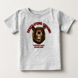 Camiseta Bear “Generations Strong” Custom Family Reunion
