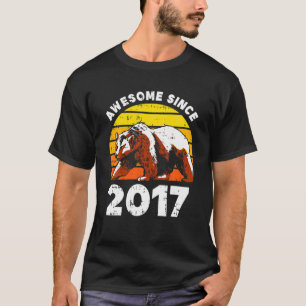 Camiseta Bear Grizzly Incrível Desde O Aniversário De 5 De
