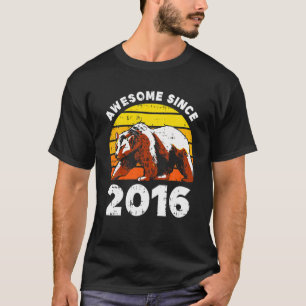 Camiseta Bear Grizzly Incrível Desde O Aniversário De 6 De