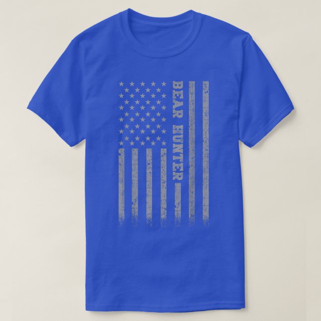 Camiseta Bear Hunter American Flag 235 (Frente do Design)