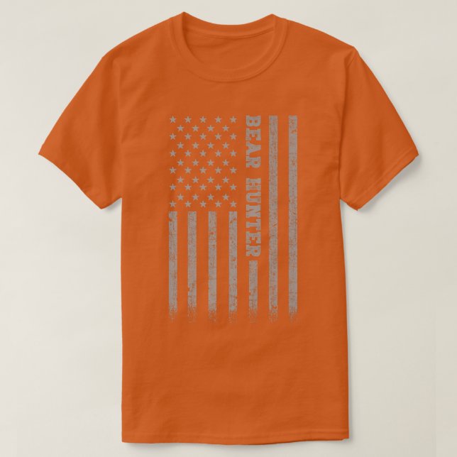 Camiseta Bear Hunter American Flag Premium 239  (Frente do Design)
