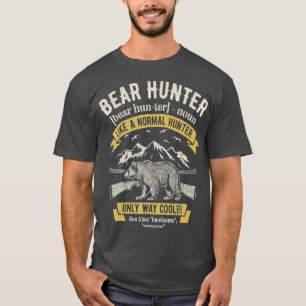 Camiseta Bear Hunter Vintage Caçadores Engraçados Define
