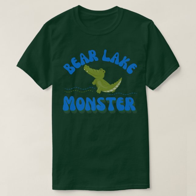 Camiseta Bear Lake Monster Bear Lake Utah Idaho Premium (Frente do Design)