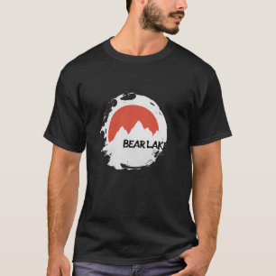 Camiseta Bear Lake Mounts Idaho Caminhando Ao Exterior Retr