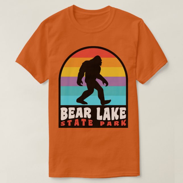 Camiseta Bear Lake Utah Retro Sunset (Frente do Design)