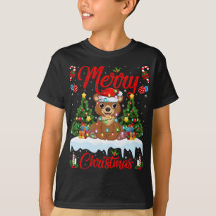 Camiseta Bear Lover Xmas Iluminando o Natal Bear