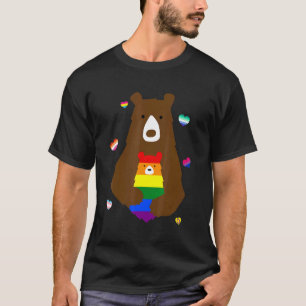 Camiseta Bear Mãe Lgbt Lésbica Gay Bi Transgender Pride Acc
