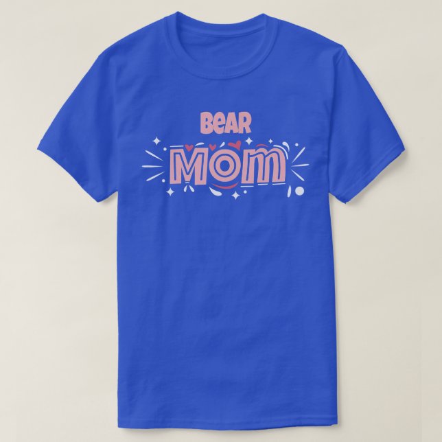 Camiseta Bear Mãe - Prêmio de Urso Engraçado267 (Frente do Design)