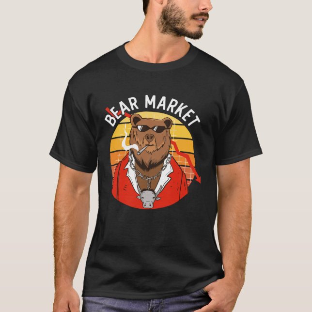 Camiseta Bear Market Financial Day Trader Trading Finance M (Frente)