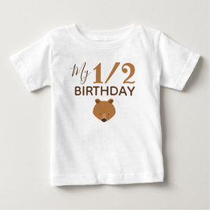 Camiseta Bear Minha Metade De Aniversário
