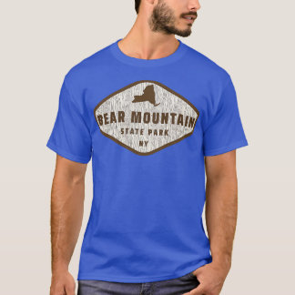 Camiseta Bear Mountain State Park Textura em árvore de Nova