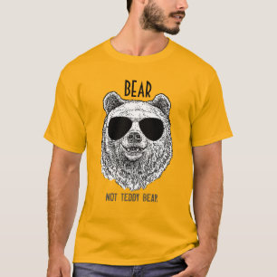 Camiseta BEAR Personalizado NÃO DEDDY BEAR Presente Para H
