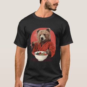Camiseta Bear Ramen Kimono Karate Japonês Nodores Ursos Ram