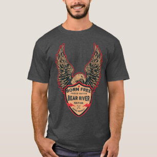 Camiseta Bear River Native American IndianBorn Freedom Eagl