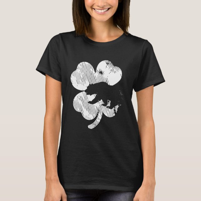 Camiseta Bear Shamrock St Patrick's Day Irish Clover Saint  (Frente)