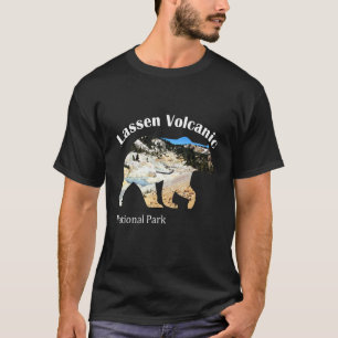Camiseta Bear Silhouette Lassen Parque Nacional Vulcânico C
