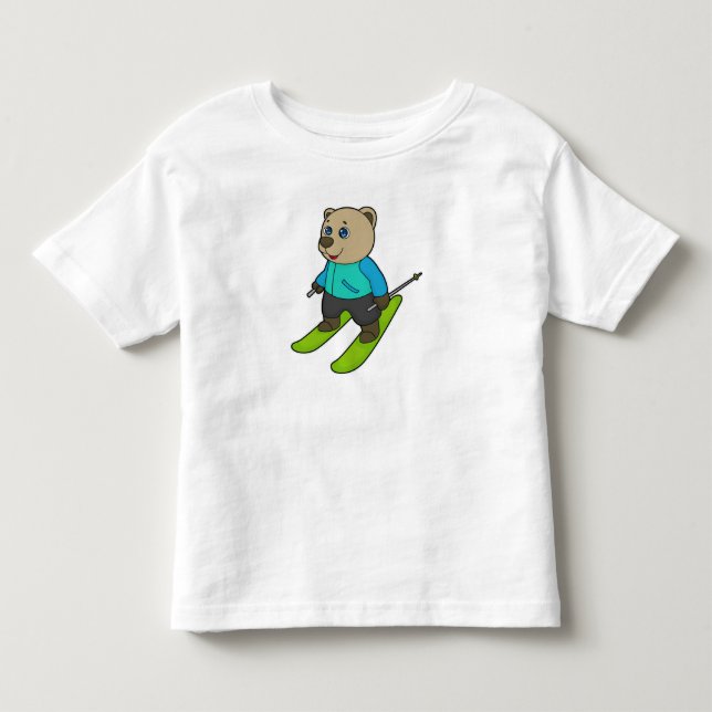 Camiseta Bear Skier Ski (Frente)