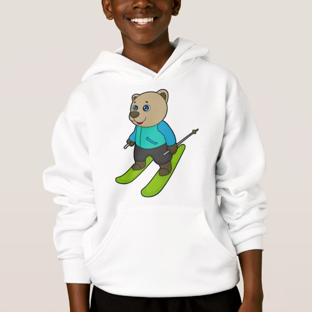 Camiseta Bear Skier Ski (Frente)