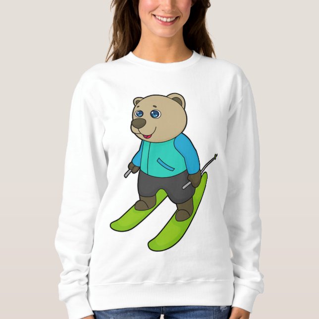 Camiseta Bear Skier Ski (Frente)